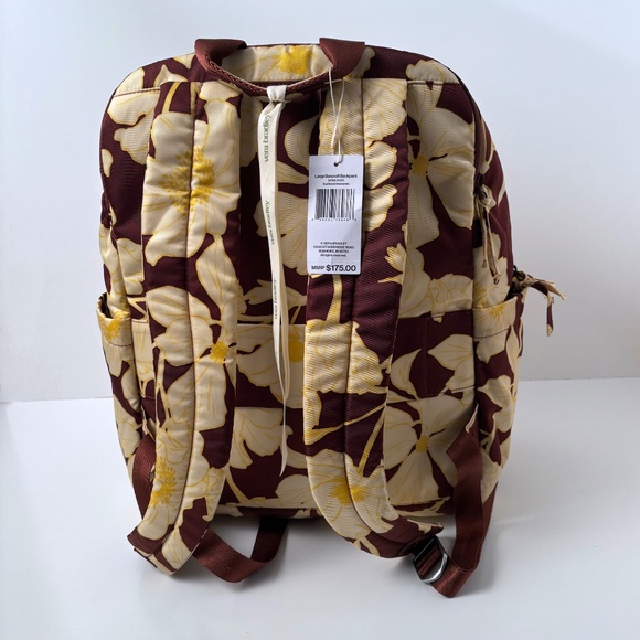 Vera Bradley Bancroft Backpack – Scattered Anemones Pattern (NEW with Tags) - Picture 3 of 11